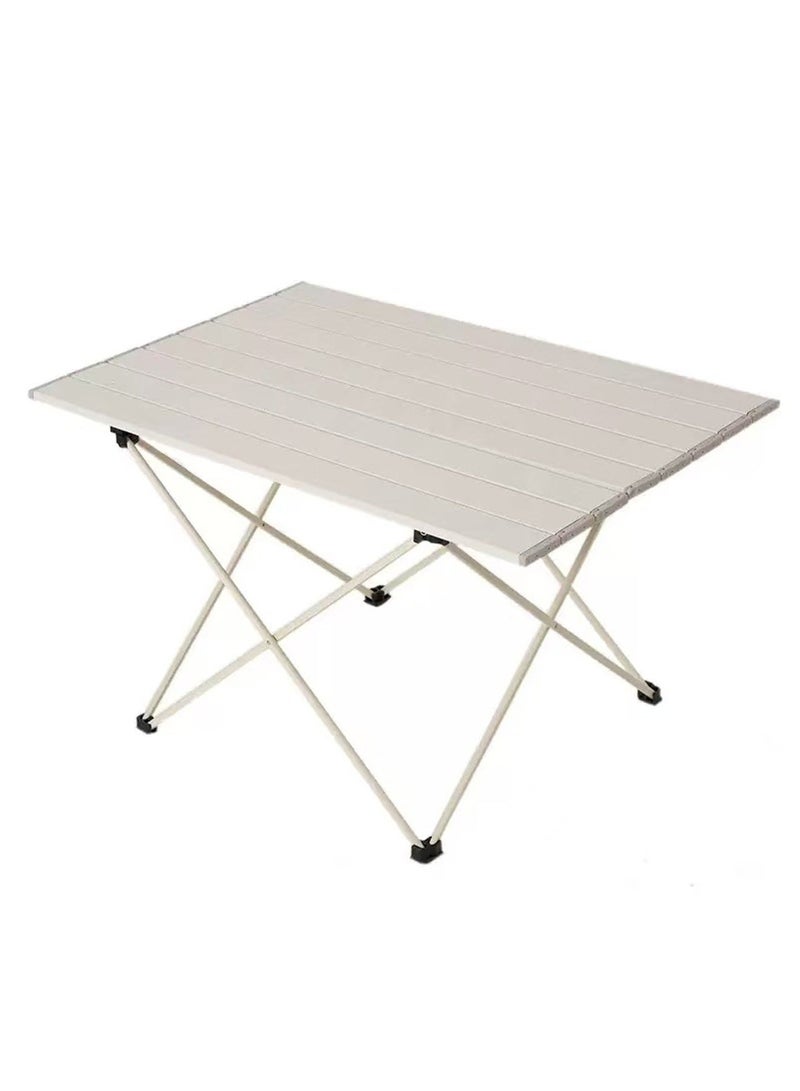 lightweight Outdoor Camping Folding Table - Beige - Image 1