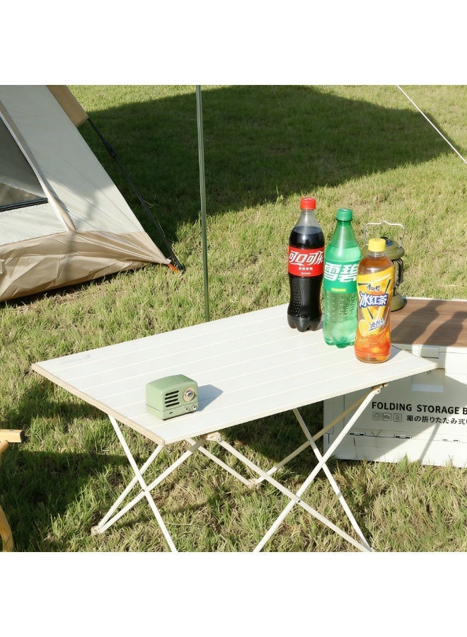 lightweight Outdoor Camping Folding Table - Beige - Image 5