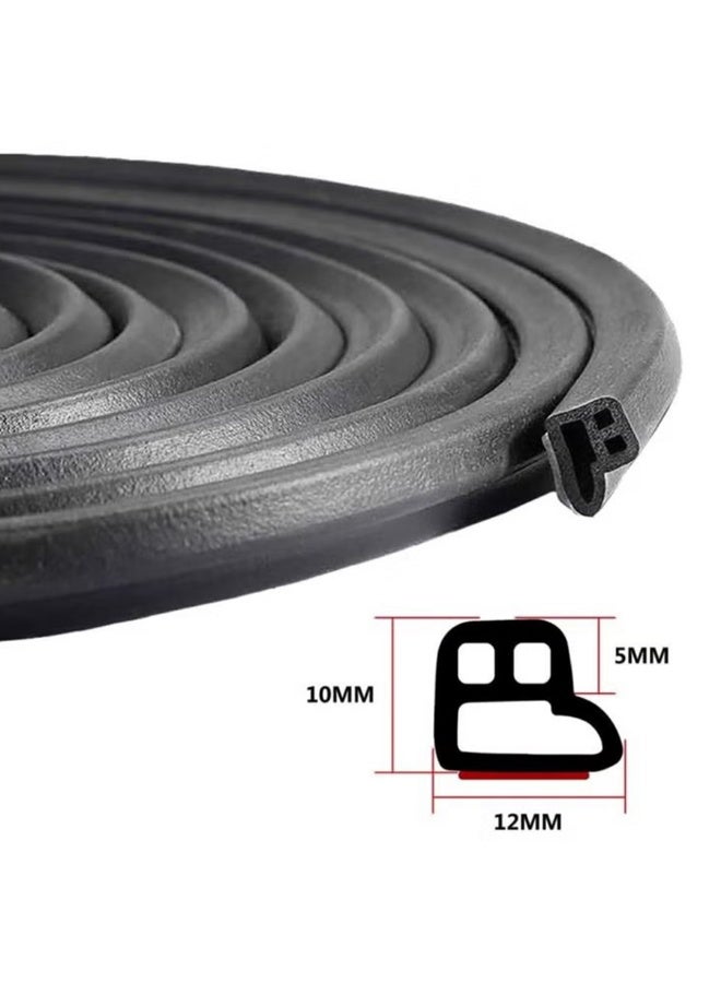 Car door sealing strip, car door sound insulation sealing strip, suitable for L-shaped universal self-adhesive rubber windproof strip, used for car door rear door-5 meters - Image 5
