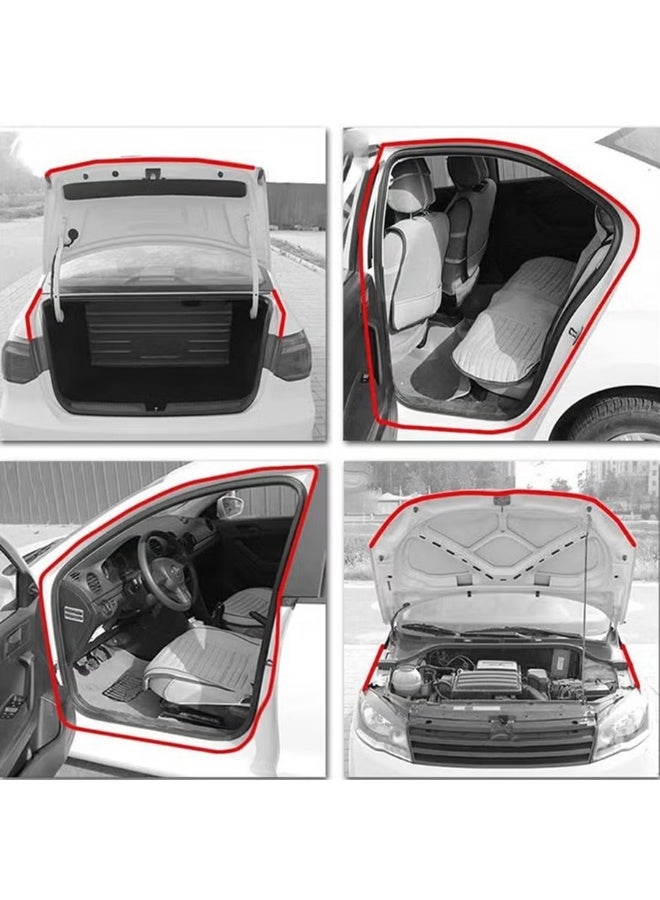 Car door sealing strip, car door sound insulation sealing strip, suitable for L-shaped universal self-adhesive rubber windproof strip, used for car door rear door-5 meters - Image 4