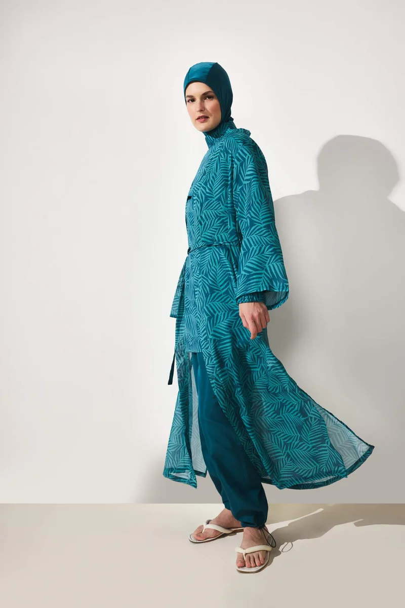 ديفاكتو Regular Fit Printed Burkini Pareo