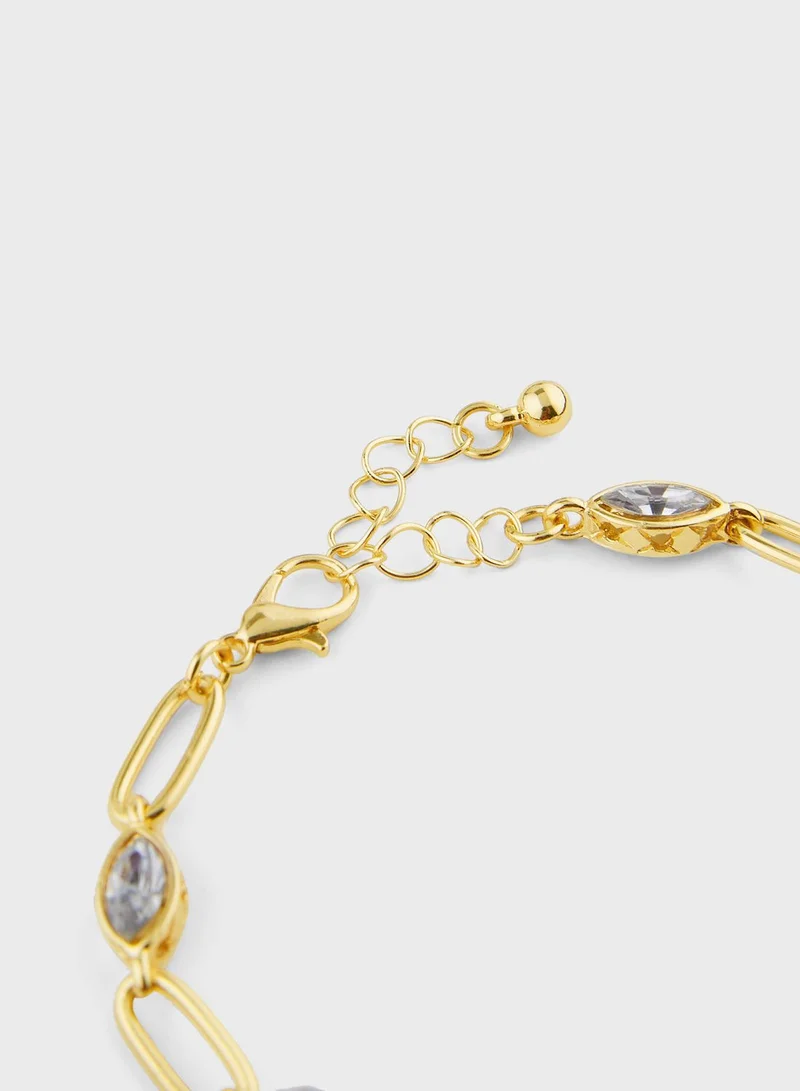 ايلا Stone Detail Chain Bracelet