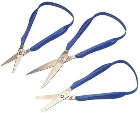 Sammons Preston EasiGrip Scissors with Round Tip 175 Blade Lightweight Easy to Use Safety Scissors for Cutting 45 Long Scissor for Children Elderly Disabled Easy Grip Safe Scissors - Image 2