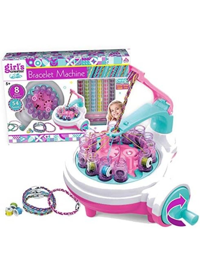 مجموعة صنع أساور الصداقة للأطفال – ماكينة تصميم الأساور DIY للبنات – مجموعة أشغال يدوية مع خيوط وإكسسوارات – مناسبة من 6 سنوات - Image 2