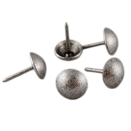 Decotacks ® 100 Pcs/Box Upholstery Nails,Tacks 7/16in Head Dia [Antique Pewter Finish] DX0511APW - Image 3