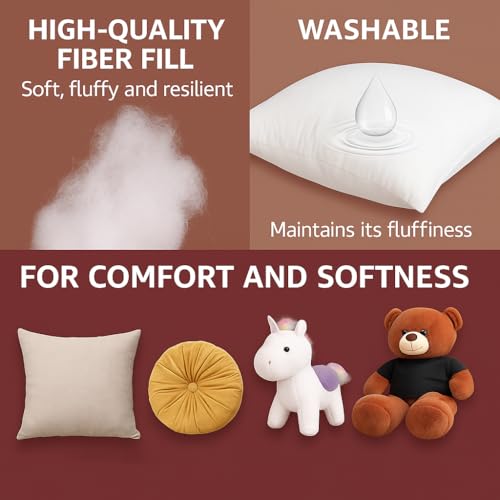 IMSMARTMART Premium Polyester Fiber Fill, Washable Stuffing for Cushions, Pillows, Soft Toys, Non-Allergenic (2 KG) - Image 3