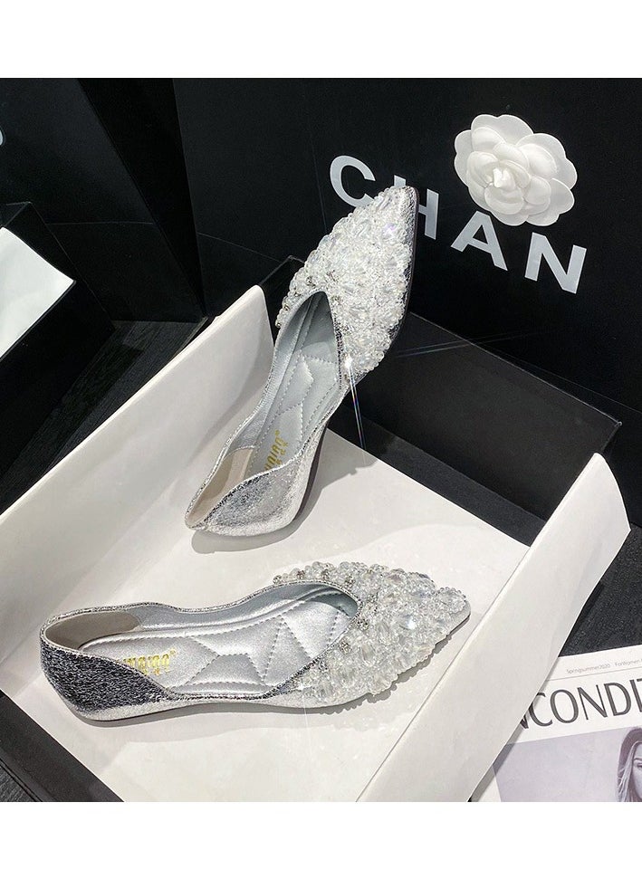 KUYING New Fashionable Interior Height Increasing Pointed Single Shoes  - Image 1