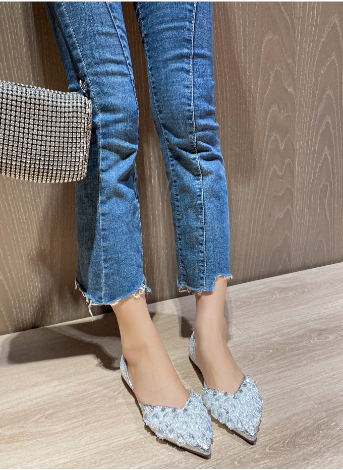 KUYING New Fashionable Interior Height Increasing Pointed Single Shoes  - Image 3