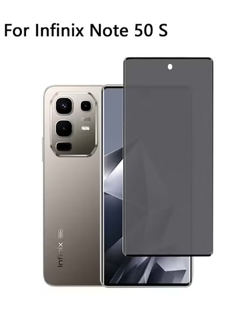 1 Pack for Infinix Note 50S Privacy Tempered Glass Screen Protector, Anti-Spy 9H Hardness Case Friendly Film - Image 1