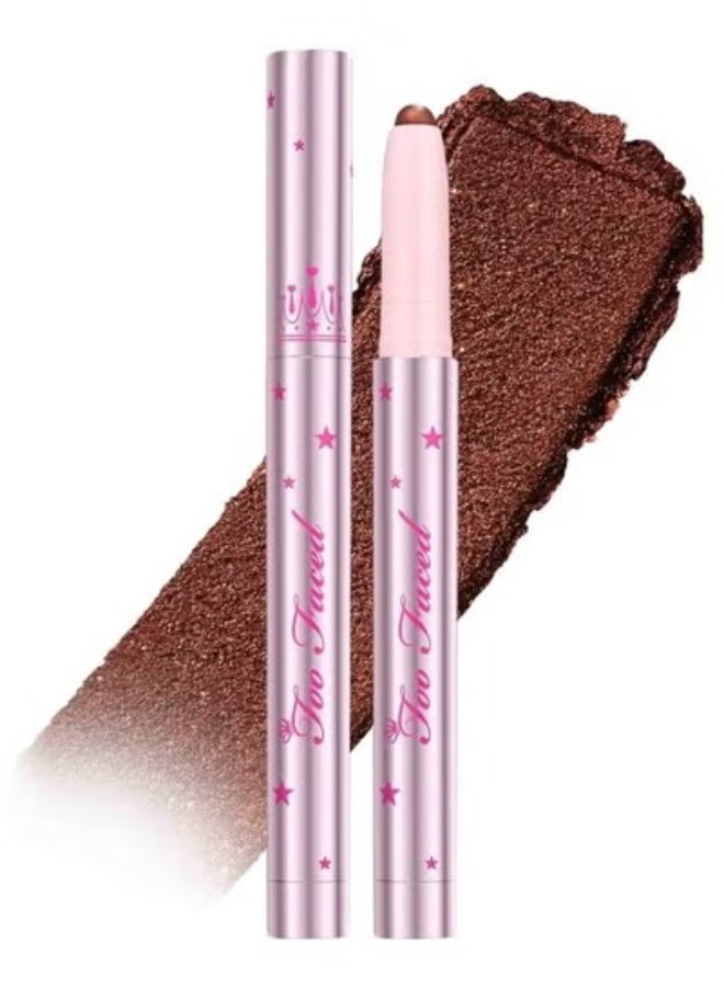 Too FacedCosmetics Too Faced Quickie Queen Eyeshadow Stick - Chocolate Sprinkles - Rich Deep Brown with Gold and Silver Sparkle 0.05 oz / 1.5 g | Long-Wear Creamy Eyeshadow Stick - Image 1