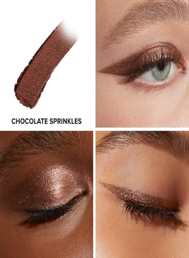 Too FacedCosmetics Too Faced Quickie Queen Eyeshadow Stick - Chocolate Sprinkles - Rich Deep Brown with Gold and Silver Sparkle 0.05 oz / 1.5 g | Long-Wear Creamy Eyeshadow Stick - Image 2
