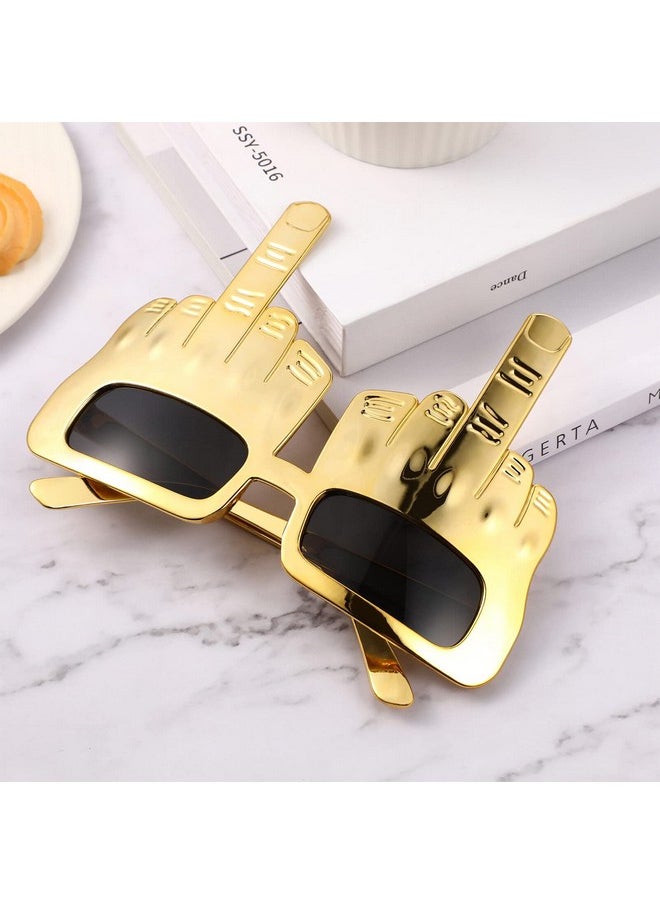 Toddmomy - 1Pc Party Eyeglasses Funny Middle Finger Glasses With Finger Novelty Funny Eyeglasses For Novelty Party Favors - Image 1