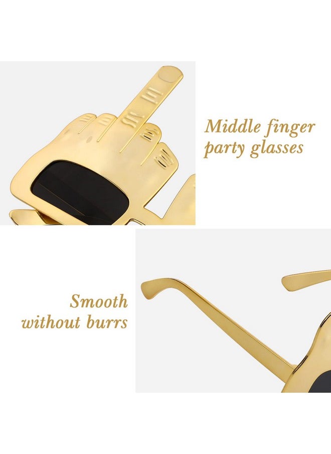 Toddmomy - 1Pc Party Eyeglasses Funny Middle Finger Glasses With Finger Novelty Funny Eyeglasses For Novelty Party Favors - Image 1