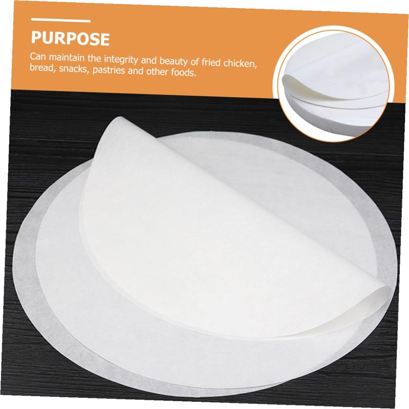 20cm Round Baking Parchment Paper 500 Sheets Non Stick Oven Liner for Cooking Grilling Frying - Image 5
