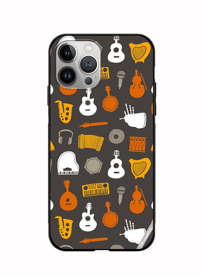 VR CREATIVE Protective Case Cover For Apple iPhone 11 Pro Max Musical Instruments Flat Design Multicolour - Image 1
