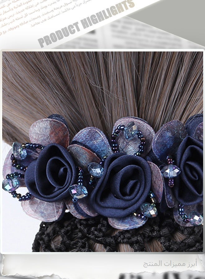 Professional Black Snood Hair Net for Women - Essential Workwear Bun Cover for Waitresses, Nurses, Chefs & Office Staff, Neat & Elegant Updo Accessory for Uniform Dress Code - Image 2