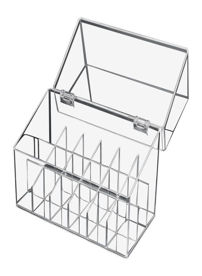 أتوموس علبة عرض حامل أحمر الشفاه من أتوموس، منظم تخزين أحمر الشفاه بـ 18 فتحة مع غطاء واقٍ من الغبار، حامل ملمع شفاه من الأكريليك الشفاف - Image 1