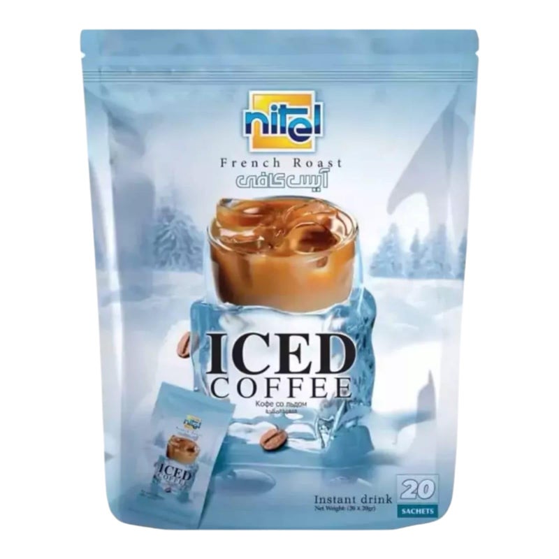 Nitel French Roast Iced Coffee, Instant Coffee Drink Mix, 20 Sachets, 400g - Image 4