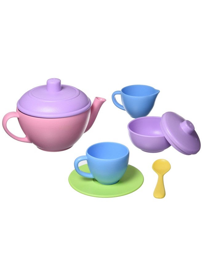 جرين تويز مجموعة شاي من جرين تويز، وردي 4C - 17 قطعة، لعبة تمثيلية للأطفال، تُنمي المهارات الحركية واللغة والتواصل. خالية من بيسفينول أ، والفثالات، وكلوريد متعدد الفينيل. آمنة للاستخدام في غسالة الأطباق، مصنوعة من بلاستيك مُعاد تدويره، صُنعت في الولايات المتحدة الأمريكية. - Image 2