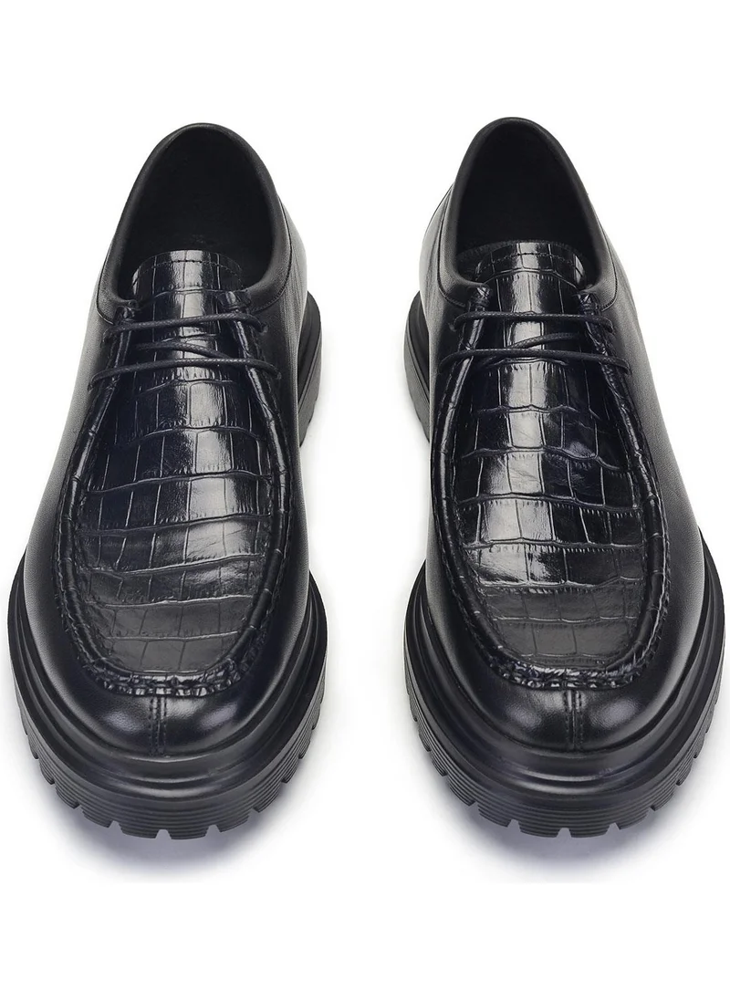 نيفزات اوناي Black Classic Lace-Up Men's Shoes -70351-