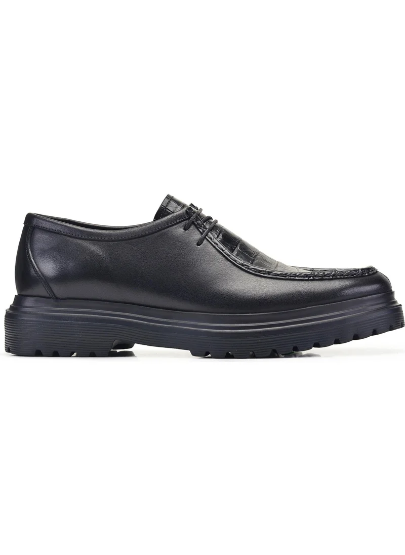 نيفزات اوناي Black Classic Lace-Up Men's Shoes -70351-