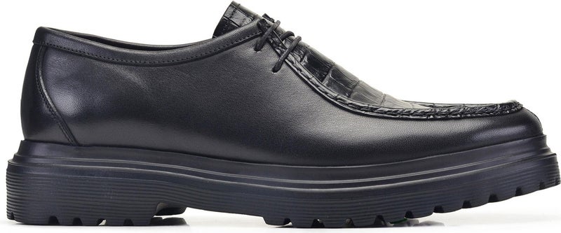 Nevzat Onay Black Classic Lace-Up Men's Shoes -70351-  - Image 3