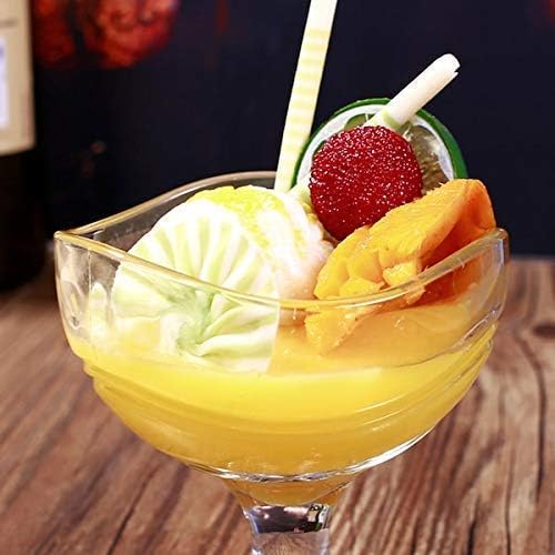 SWEEVAN Glass Crystal Ice Cream Cup Bowl Set of 6 150 ml Perfect Size Dessert Bowl Footed Sweet Serving Dishes Fruit Cream Cup - Image 3