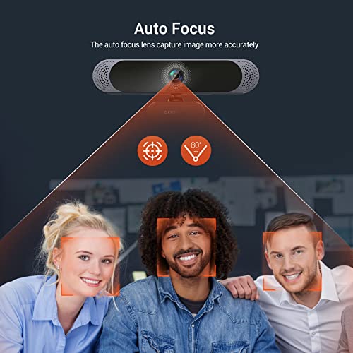 DEPSTECH 4K Webcam, DW49 HD 8MP Equipped with Sony Sensor Autofocus Webcam with Microphone, Privacy Cover, Plug Play USB Computer Web Camera for Pro Streaming/Online Teaching/Video Calling/Zoom/Skype - Image 4