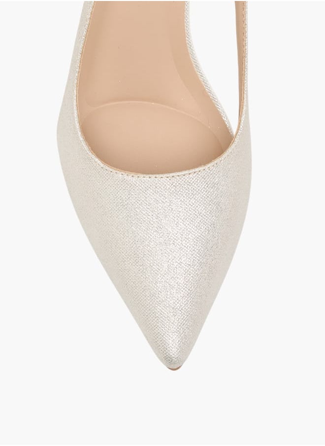 Flora Bella By Shoexpress Womens Solid Slingback Shoes With Buckle Closure And Stiletto Heels Ramadan Collection  - Image 4