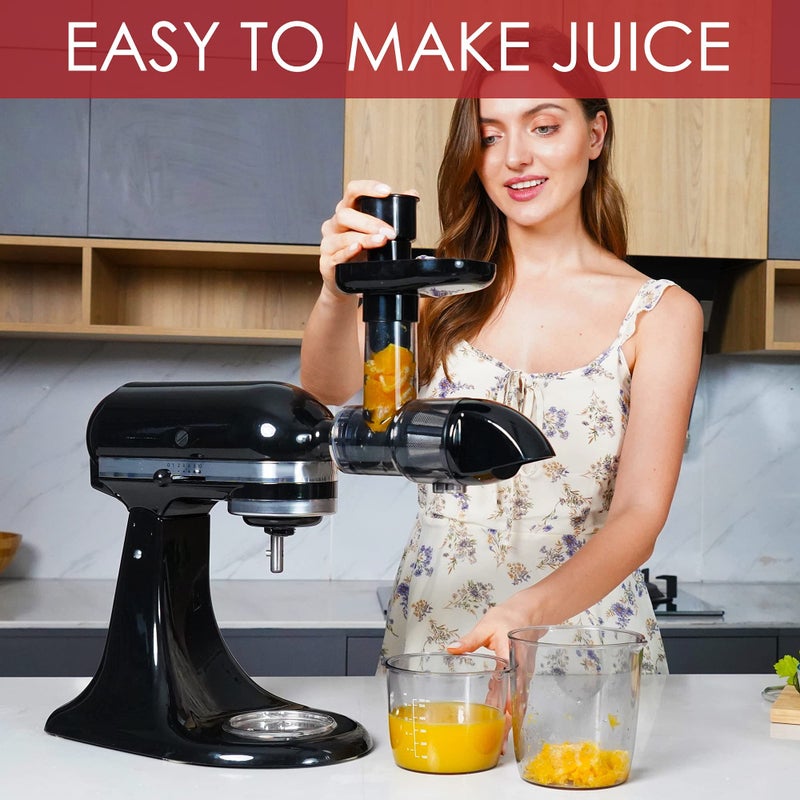 KITOART Masticating Juicer Attachment For Kitchenaid All Models Stand Mixers  Masticating Juicer  Slow Juicer Attachment For Kitchenaid All Models Stand Mixers  Black(Machine/Mixer Not Included) - Image 2