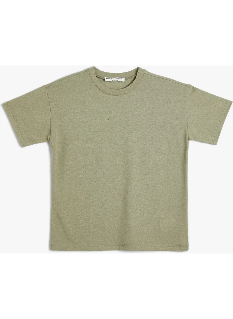 KOTON Basic T-Shirt Short Sleeve Crew Neck