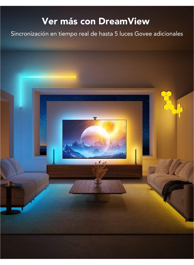 Cool Baby Envisual TV Backlight T2 with Dual Cameras, 16.4ft RGBIC Wi-Fi LED for 75-85 inch TVs, Works Alexa and Google Assistant, Smart App Control, Music Sync Lights, Adapter, (H605C) - Image 2