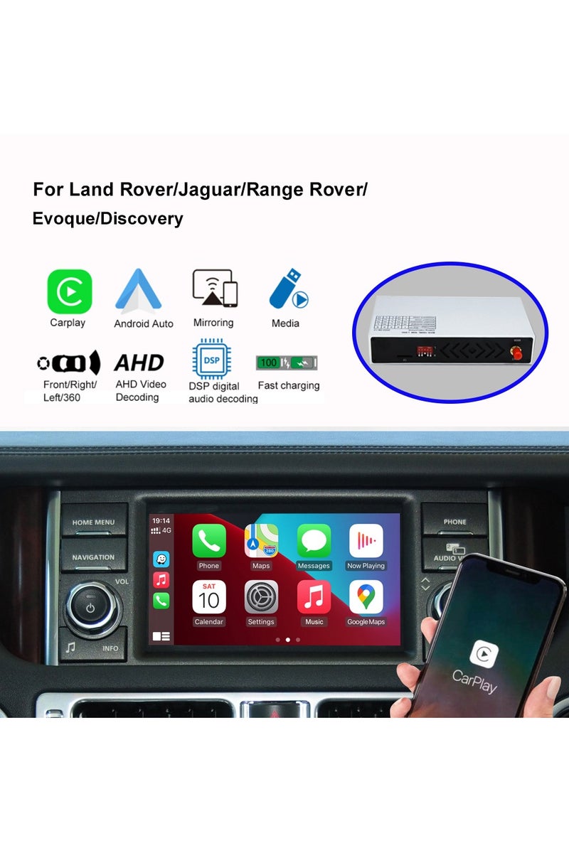 Raymos Wireless Carplay and Android Auto Interface Linux System Multimedia Upgrade for Range Rover ( Harman ) system -  Phone Mapping Local Audio and Video Playback Supporting the Installation of AHD front and Reverse with 360 Degree Panoramic Camera - Image 2