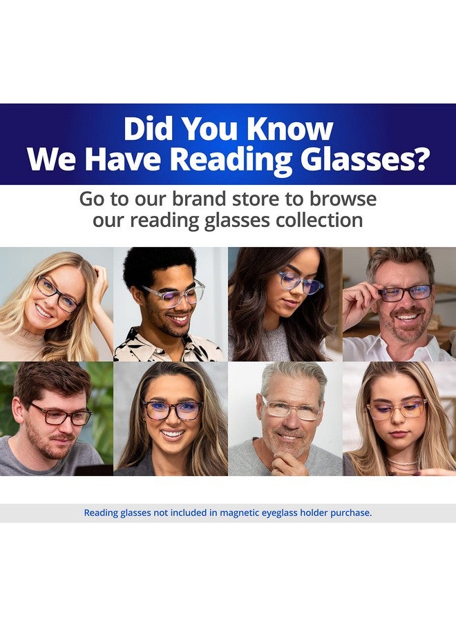 ReadeREST Magnetic Eyeglasses Holder Id & Name Badge Holder W/Magnet Pin Nurse Badge Accessories Shark Tank Badge Holder For Shirt Safety Eye Glasses Brooch 2X Stainless Steel & Black - Image 5