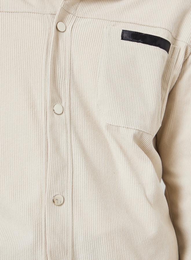 تايك تو جاكيت رجالي من الكوردروي بأزرار معدنية وجيوب - Image 5