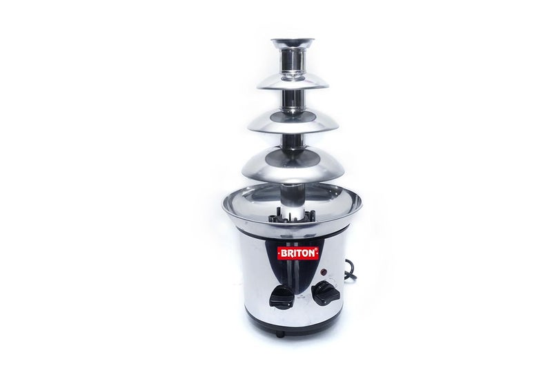Briton BRITON Elegant 3Layer Chocolate Fountain Stainless Steel Easy to Clean Perfect for Parties and Events  - Image 1
