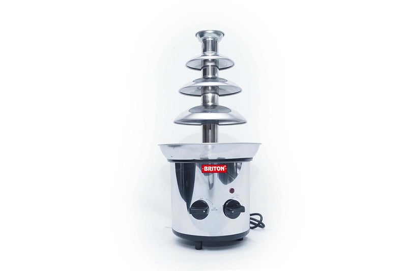 Briton BRITON Elegant 3Layer Chocolate Fountain Stainless Steel Easy to Clean Perfect for Parties and Events  - Image 2