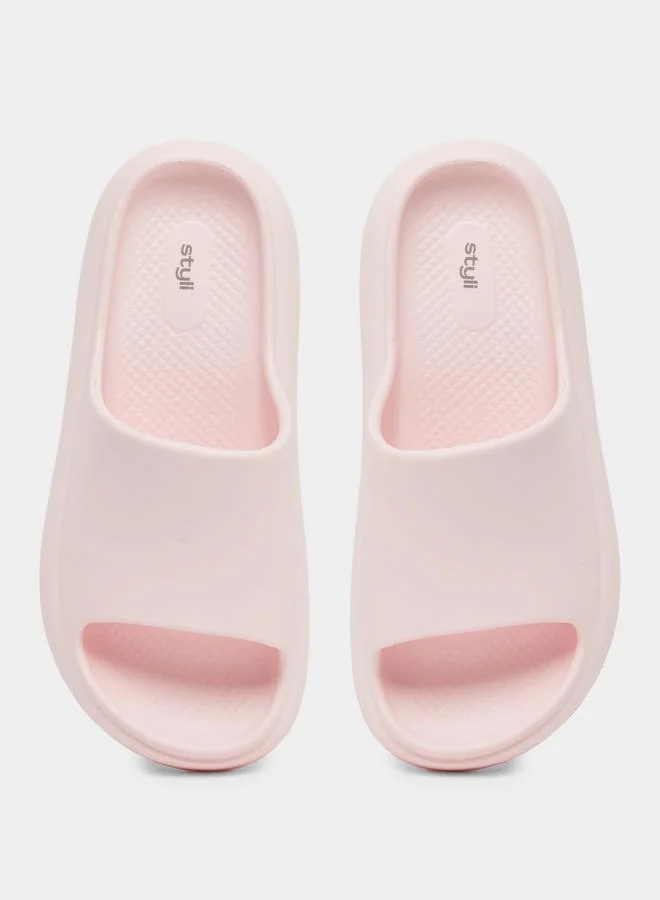 Styli Styli Solid Slip-on Flip Flop