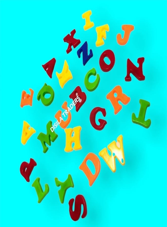 DISILA TRADERS Plastic Made Magnetic Learning Alphabets (Uppercase) for Kids for Learning and Play. (Random Color and Design - Pack of 1) - Image 3