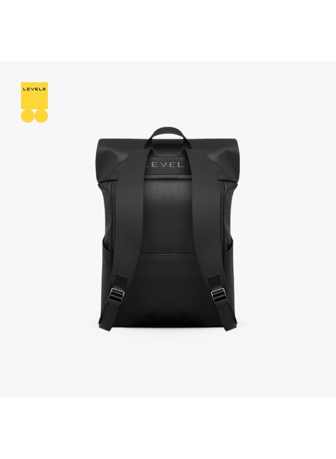 Level8 Backpack, Stylish Casual 15.6-inch Laptop Bag For Men And Women, Borderless Series Backpack, Black - Image 4