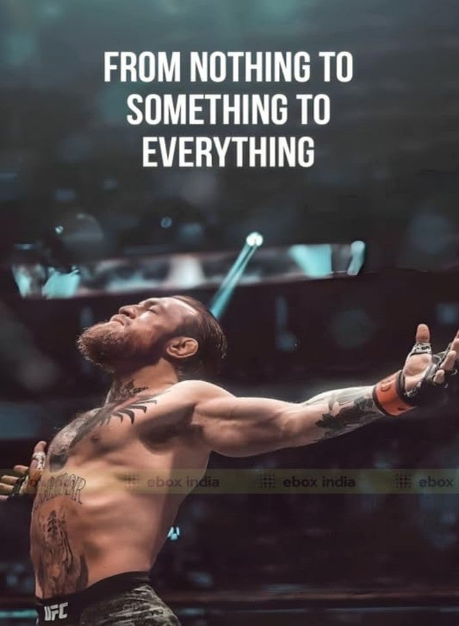 Poster of Conor McGregor MMA Fighter for Room Wall Decortation, Size - 12 X 18 inches || EB ART 12366 - Image 1
