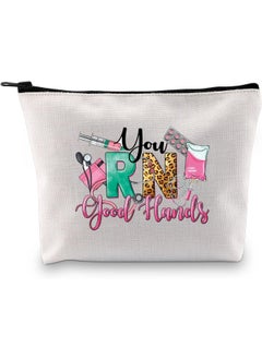 JXGZSO JXGZSO Nurse Life Cosmetic Bag Registered Nurse Gift You RN Good Hands RN Nurse Makeup Bag New Nurse Graduation Gift 