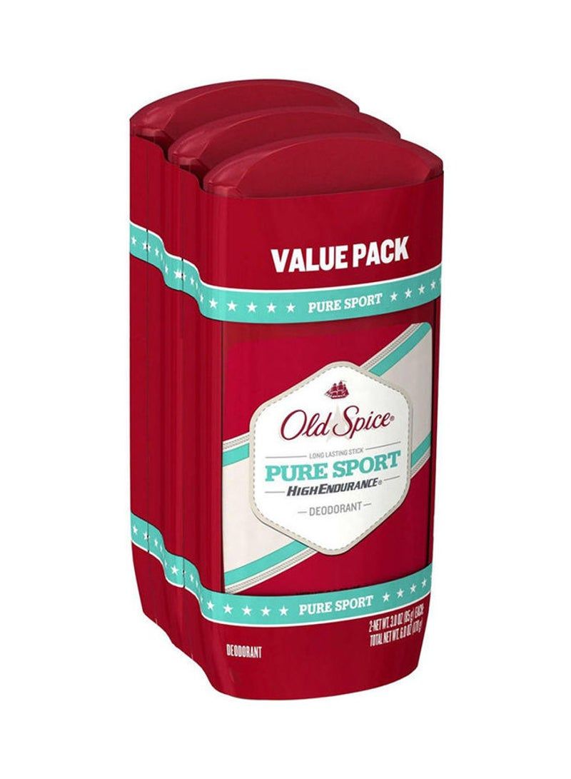 Old Spice مزيل العرق الخالي من الألومنيوم عالي التحمل، عبوة من 3 قطع، متعدد الألوان