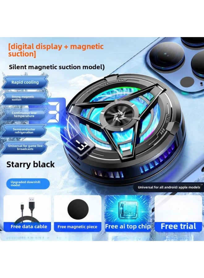 Loquat Mobile Phone Radiator Semiconductor Water Cooling Artifact Refrigeration Ice-sealed Back Clip Magnetic Pro Fan For China-Color:【flagship Model】 Tec Semiconductor Refrigeration❄The Temperature Differ - Image 1