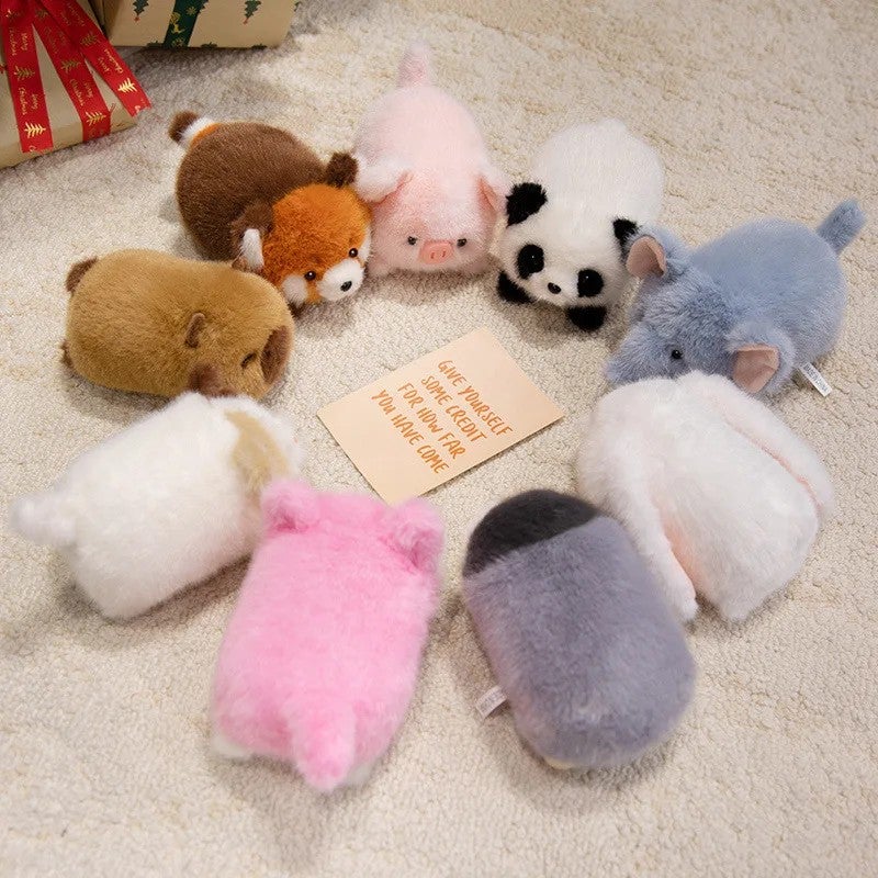 Y&D 16cm Cartoon Lying Animal Rabbit Panda and Puppy Plush Toy Soothing Stuffed Animal Toys - Image 4