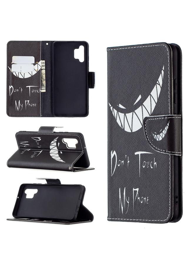 S-TOP Case For Samsung Galaxy A32 4G Colored Drawing Pattern Horizontal Flip Leather Case with Holder & Card Slots & Wallet - Image 1