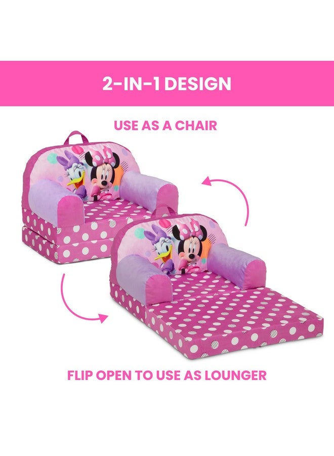 Delta CHILDREN Delta Children - Minnie Mouse Cozee Buddy Flip-Out Kids Chair, Pink - Image 2