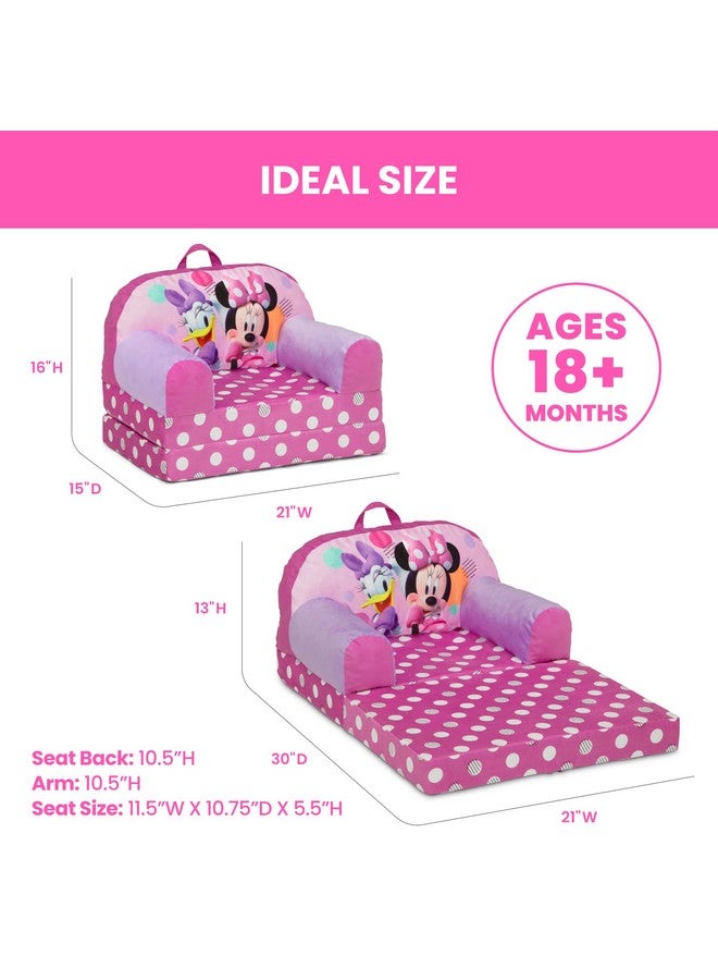 Delta CHILDREN Delta Children - Minnie Mouse Cozee Buddy Flip-Out Kids Chair, Pink - Image 4