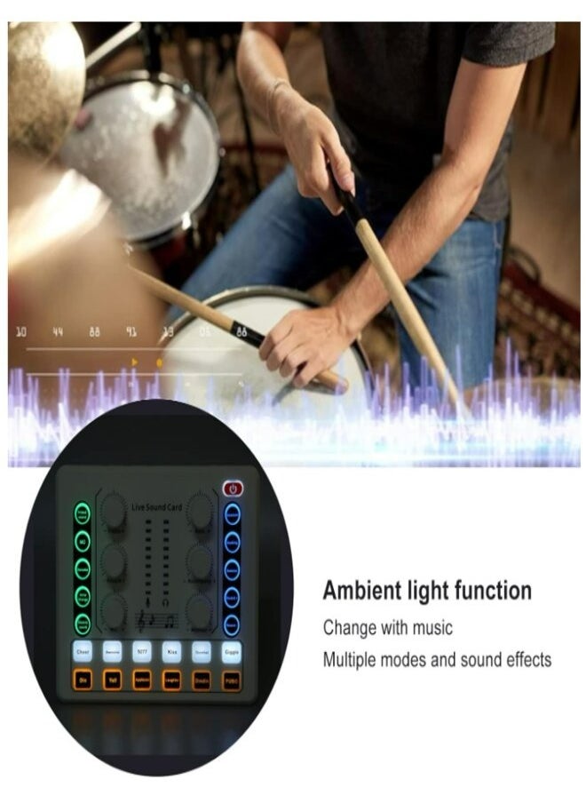 Generic Podcast Live Sound Card, Multiple Sound Effects Voice  - Image 3