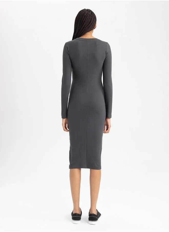 DeFacto Long Sleeve Knit Dress